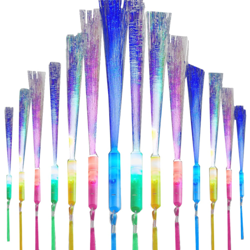 60 Stück Glasfaser-Leucht-LED-Leuchtstäbe