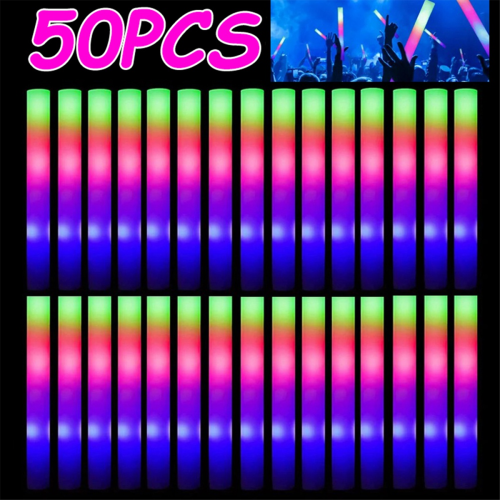 Barras luminosas LED de espuma RGB de colores 2