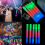 Barras luminosas LED de espuma RGB de colores 5