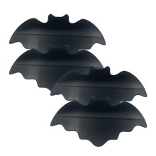 4 stuks Halloween vleermuisspin acryl onderzetters