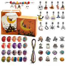 Halloween Adventskalender 2024 Mädchen DIY Armband Herstellung Kit