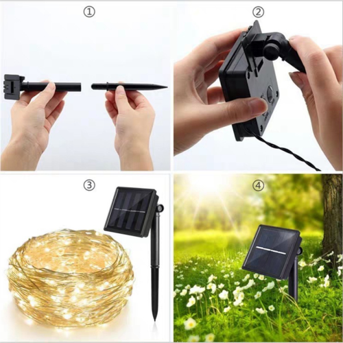 Solar Powered Lights 200 LED String Fairy Lights 2