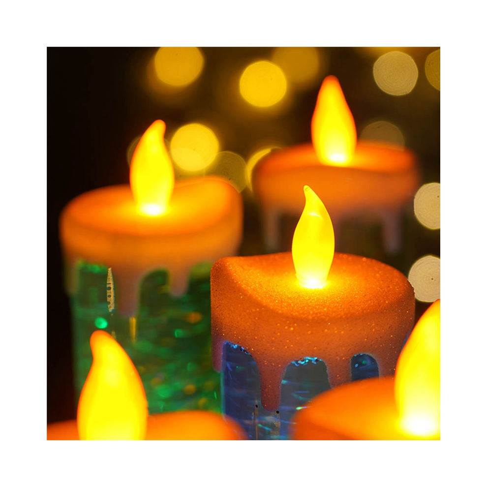 LED Christmas Candles Colour Changing LED Candle Lights Desk Rose Red-image-OPC-PK9FPJ9-NEW