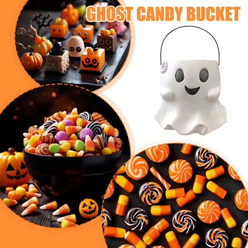Geister-Eimer-Vase Halloween-Geister-Leckerli-Eimer 2