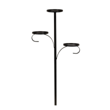 Mustat TripleTreeToppers -kynttilänjalka,