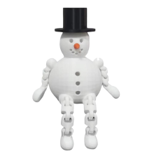 Boneca móvel de mesa, impressão 3D, decorações de Natal, presente de feriado D