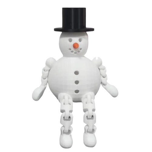 Boneca móvel de mesa, impressão 3D, decorações de Natal, presente de feriado D