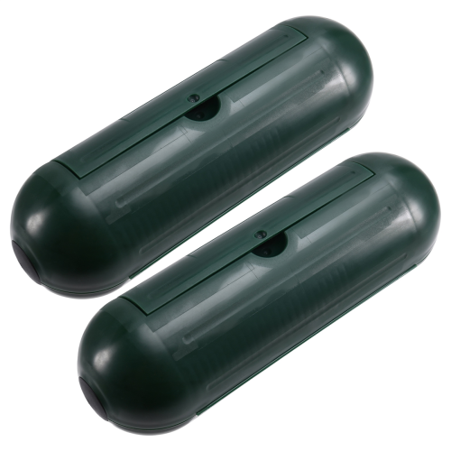 2PCS Cabo de extensão Plugue Conexão Capa protetora Verde 2