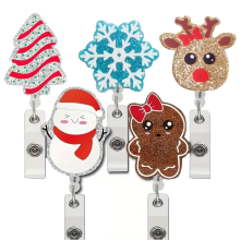 Weihnachts-Abzeichenrolle, Filz-Abzeichenhalter, für Krankenschwester, Lehrer, Arzt