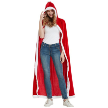 Capa de Natal com capuz e capa de Papai Noel