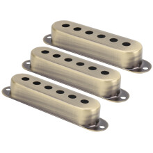 3 Stück Messing Pickup-Abdeckungen für E-Gitarre 48mm/50mm/52mm