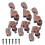 Copper Alloy Guitar Locking Tuners, 3 Left & 3 Right Head Knobs 11