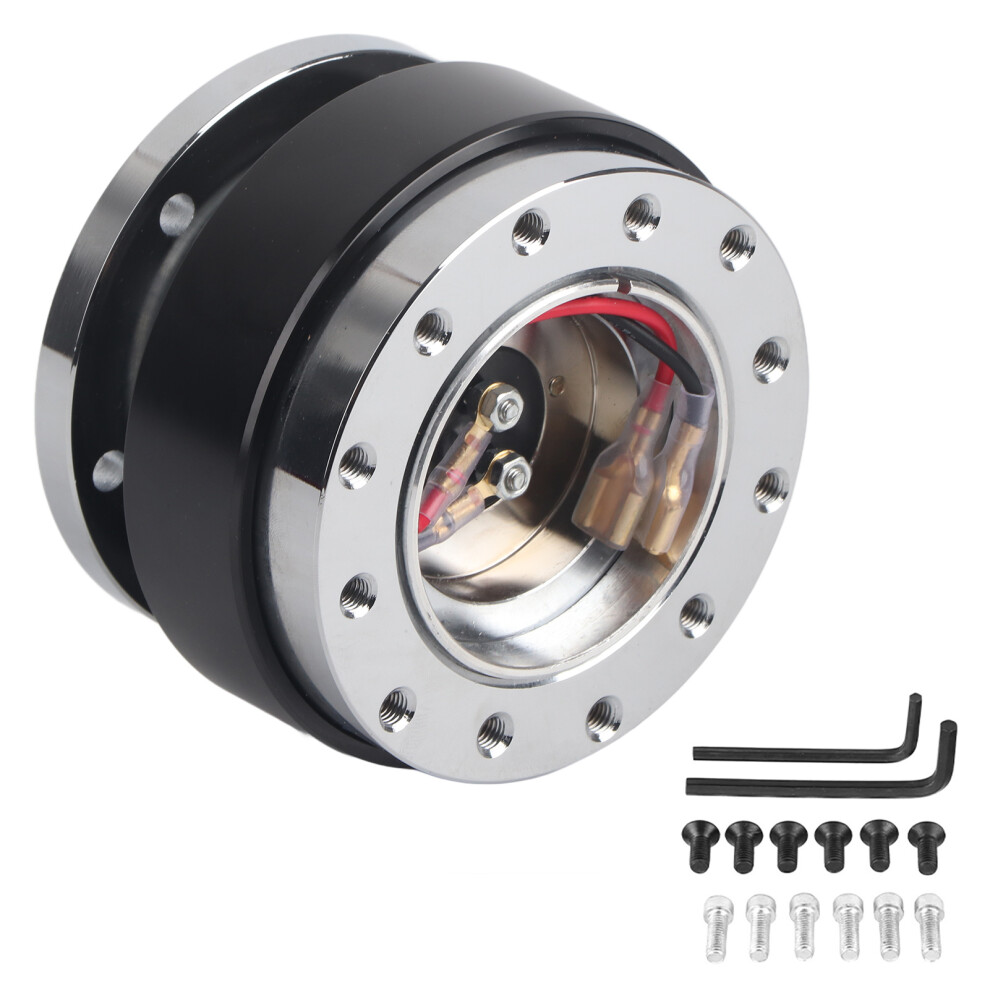Universal Steering Wheel Quick Release Hub Adapter Black 8320539673776