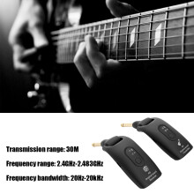 Elektrisches Gitarrensystem 2,4G kabellos – Reichweite bis zu 30 m, wiederaufladbarer Akku