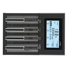 LIITOKALA LII-M4 Ladegerät mit LCD für 26650, AA, AAA Li-Ion, NiMH