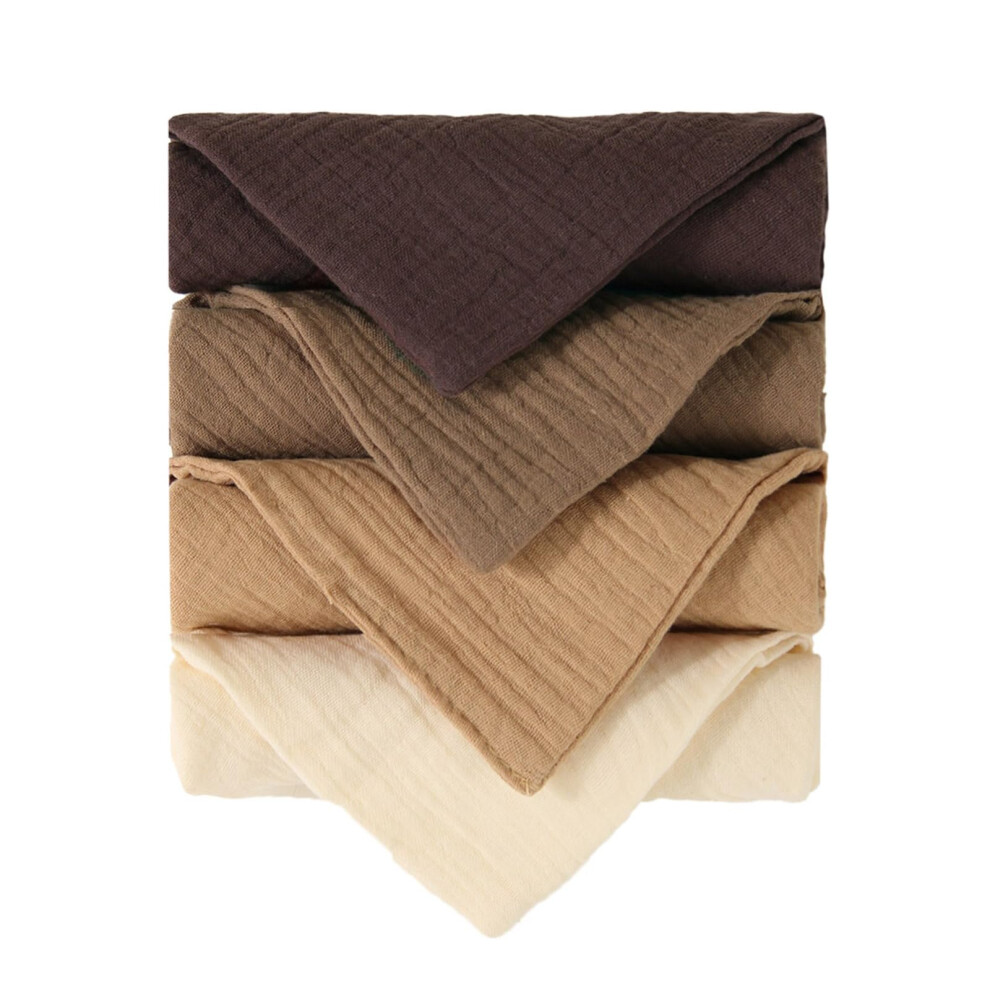 4Pcs Baby Wipe Towel Washcloths 4 Layers Cotton Infant Bibs Burp Cloths Soft Face Towels for Newborn Care