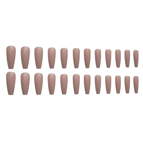 24pcs Length False Nails Long French False Nails False Tips Artificial Finger Manicure 2