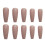 24pcs Length False Nails Long French False Nails False Tips Artificial Finger Manicure 4
