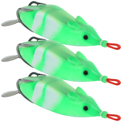 3 Stück Pailletten-Schlangenhaupt Weichköder Köder 7cm Angelausrüstung 1
