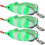 3 Stück Pailletten-Schlangenhaupt Weichköder Köder 7cm Angelausrüstung 12