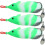 3 Stück Pailletten-Schlangenhaupt Weichköder Köder 7cm Angelausrüstung 10