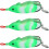 3 Stück Pailletten-Schlangenhaupt Weichköder Köder 7cm Angelausrüstung 1