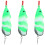 3 Stück Pailletten-Schlangenhaupt Weichköder Köder 7cm Angelausrüstung 15