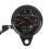 60mm Black Motorcycle Odometer Speedometer Gauge 1