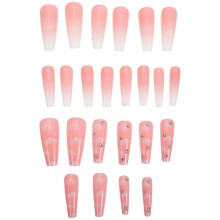 24Pcs Press on Nails Fake Nail Tips Manicure False Nail Ballet False Nail Tips