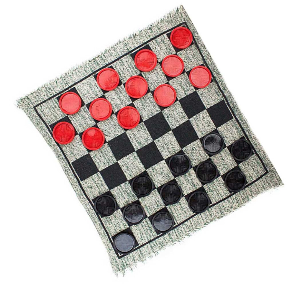 Giant Checkers Set Game Board Chessboard with 24 Chess Checkers Indoor-image-OPC-PK9FTG5-NEW