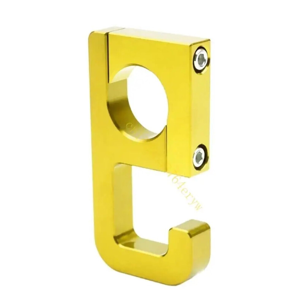 Motorcycle Handlebar Hook Universal Multifunctional Aluminum Helmet Holder Bag Hook For Motorcycles And Scooters Yellow 6447073321825