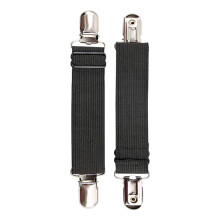 Boot Straps For Pants, Adjustable Motorcycle-Riding Pants Holder With 2 Pants Clips For Men And Women, Black, Universal Size
