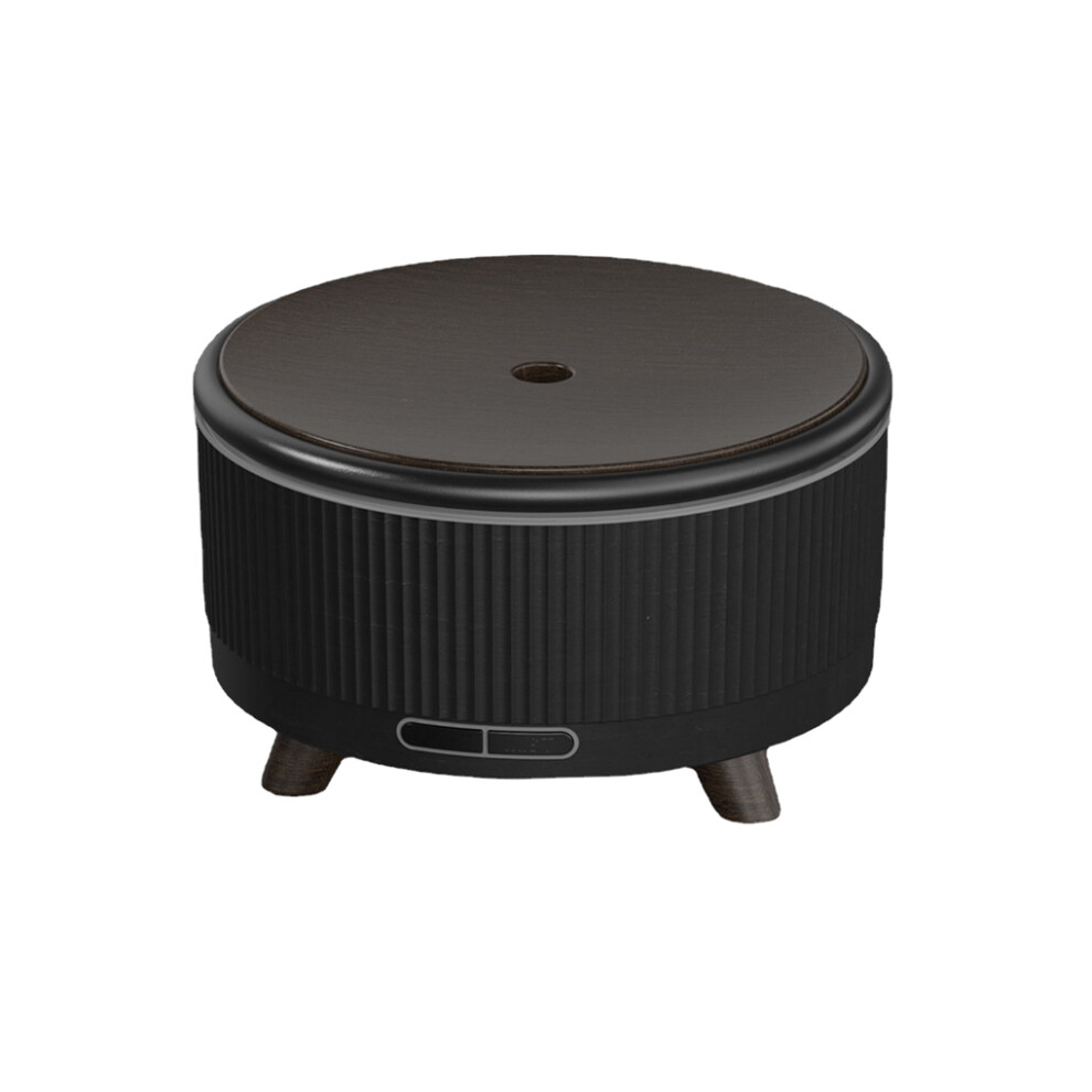 (Wood grain black, UK Plug) 500ml Ultrasonic Air Humidifier Essential Oil Diffuser Sprayer Home-image-OPC-PK9FXFH-NEW
