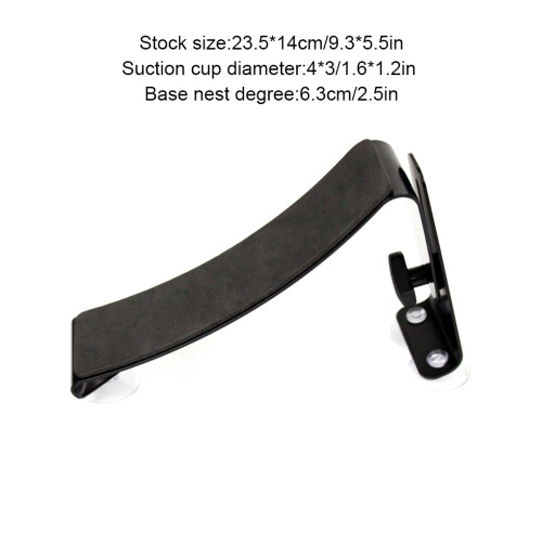 Aluminum Guitar Support Guitars Rest with Soft Suction Cup Holder 2
