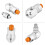 Motorcycle Anti locked Braking System Screw Brake 4