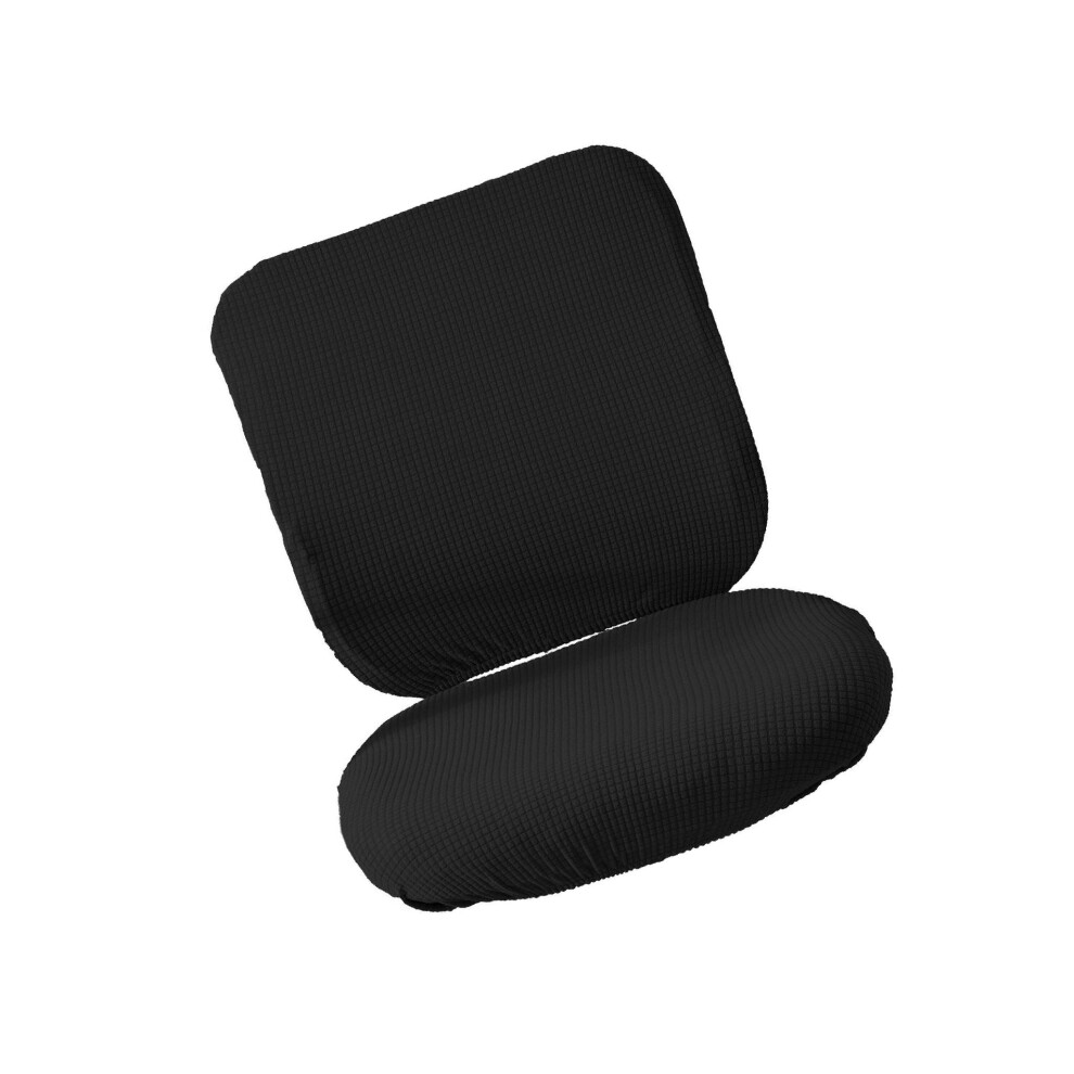 (Black, BackrestCushion Cover) Computer Chair Cover Swivel Chair Cover for Rotating Chair-image-OPC-PK9FZSV-NEW