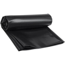Teichfolie HDPE 6M x 12M Vorgeformte Teichfolie für Gartenteiche Pool Bachbrunnen Schwarz Wetterfest Durable