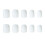 New 24pcs False Nails Pure White Short Paragraph Round Square Head Comfortable False Nail Nail 8