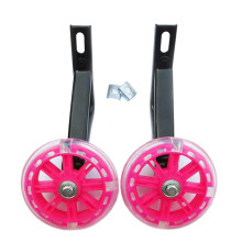 Safety Screws for Bicycle Training Wheels, 12-20 Inch Kids Bike Stabilizer Support Wheels, Steel Frame, Pink, 16 Inch Size