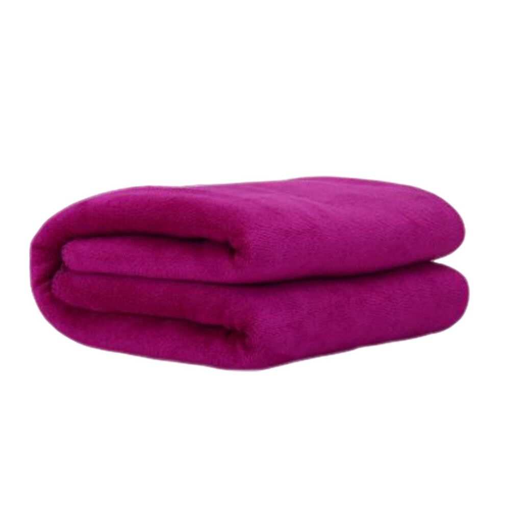 (Wine red, 80x180Thick) Microfiber Bath Towel Water-absorbent Spa Fitness Washrag Washcloth-image-OPC-PK9G9MX-NEW