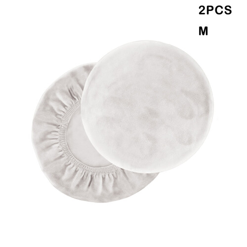 (White, M) 2X Stool Cover Bar Supplies Dustproof Softness Multicolored Elasticity 2