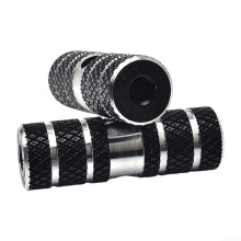Aluminum Alloy Bike Pegs Set of 2 Pairs for Mountain Bikes with Anti-Slip Grip, Black Color, Durable Design
