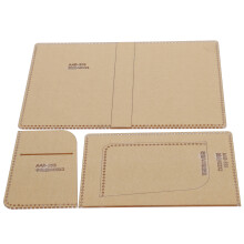 3Pcs Acrylic Passport Holder Template DIY Leather Craft Tools, Sizes 10x15.3cm