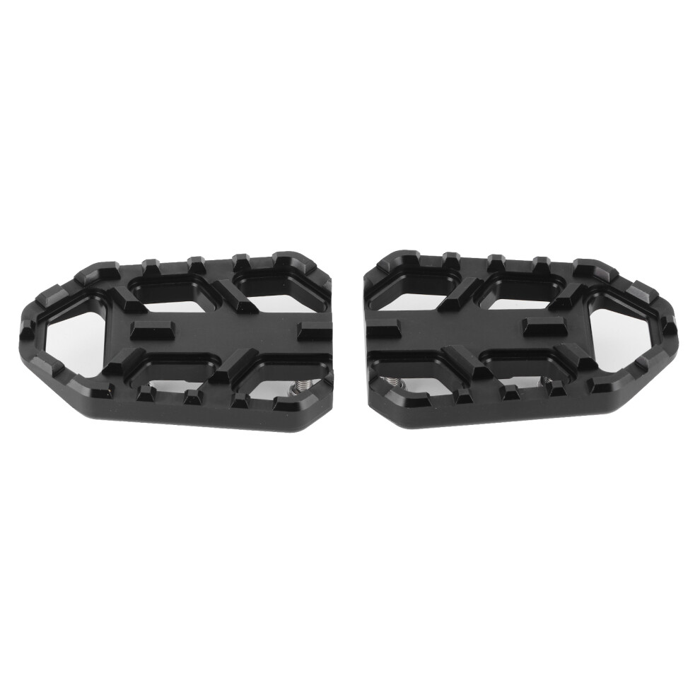 Motorcycle Wide Footrest Cnc Aluminum Alloy Pedals Black 8320539677606