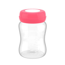 Breastmilk Storage Bottles 4PCS Leakproof Freezer Bottles 180ml Wide Bore Silicone Gasket PP Material for Safe Refrigerator Storage