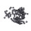 100pcs Carbon Steel Metric Hex Hexagonal Nuts 11