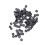 100pcs Carbon Steel Metric Hex Hexagonal Nuts 7