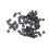 100pcs Carbon Steel Metric Hex Hexagonal Nuts 6