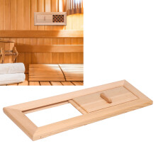 Holz-Sauna-Lüftungsgitter 34x13cm Belüftungsöffnung für Dampfbad Zubehör