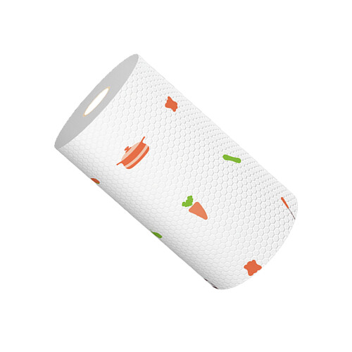 1 Roll (50pcs) Kitchen Paper Towels Wet Dry Use 1